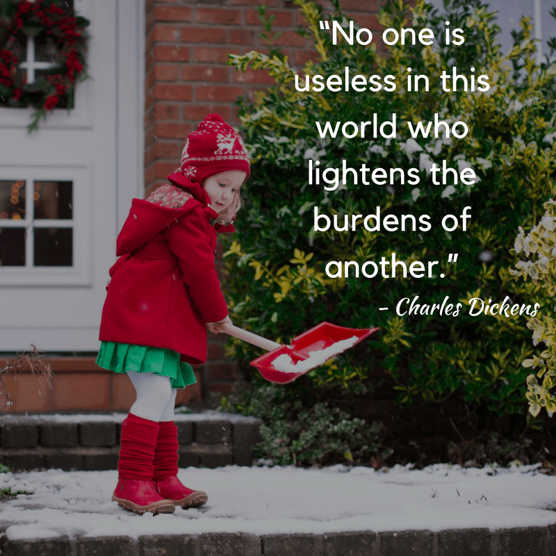 If you want ideas, service projects, printables and more for Christmas acts of kindness, look no further than this collection of over 100 ideas for Christmas giving for children (and adults) of all ages! #actsofkindness #Christmaskindness www.themidlifemamas.com
