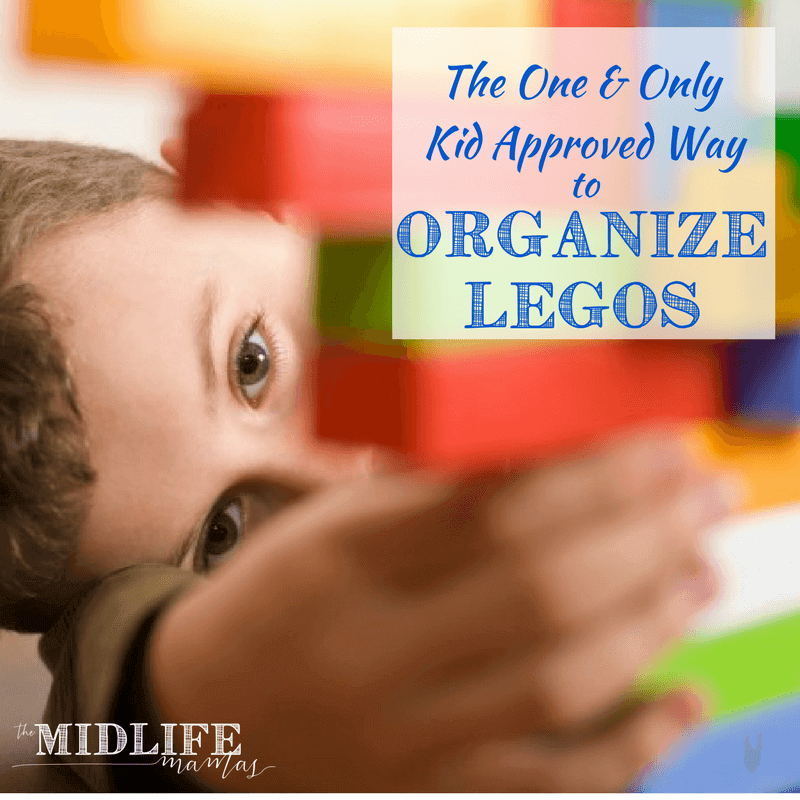 Have you looked for the very best tips to get the clutter of kids rooms under control and to organize LEGOs for boys? I spent forever looking for storage solutions that were fun, awesome, and creative. But then I figured out why so many of the organization ideas we tried never worked. Here's what you really need to know about those LEGOs on the floor. #LEGO #organize www.themidlifemamas.com