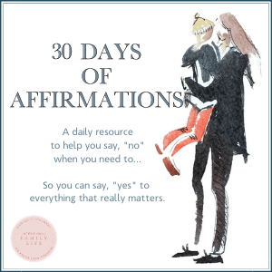 This is the best set of affirmations for women who want to do less that I've ever seen - and they are beautiful too!