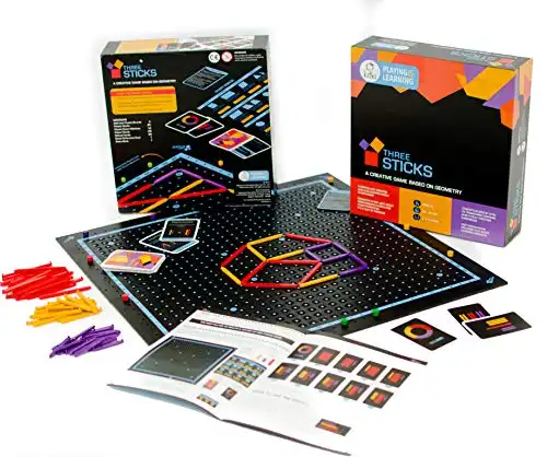 Kitki Three Sticks Creative Fun Math Board Game STEM Toy Gift for Boys & Girls