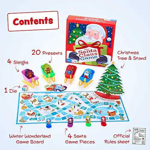 Zobmondo!! The Santa Claus Game, Great Christmas Board Game For Boys and Girls, Award-Winning Educational Game, Kids’ Game for Ages 3 and Up