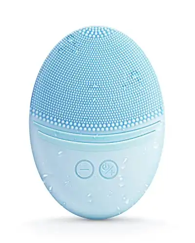 Cleansing Brush, Waterproof Sonic Vibrating Face Brush for Deep Cleansing, Gentle Exfoliating and Massaging